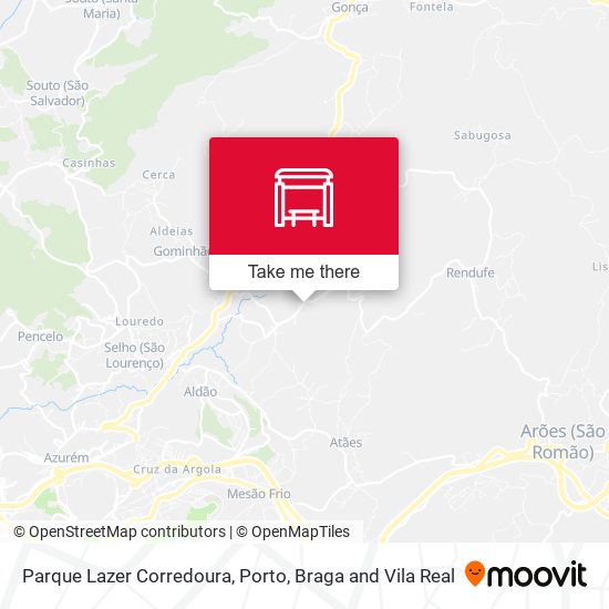 Parque Lazer Corredoura mapa