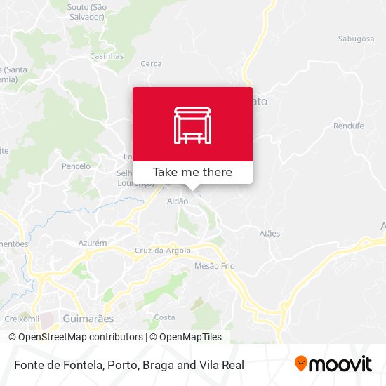 Fonte de Fontela mapa