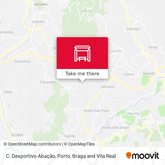 C. Desportivo Abação mapa