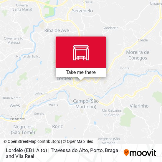 Lordelo (EB1 Alto) | Travessa do Alto mapa