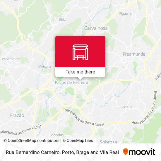 Rua Bernardino Carneiro map