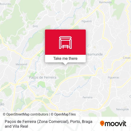 Paços de Ferreira (Zona Comercial) map