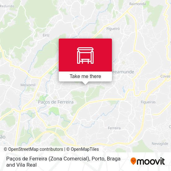 Paços de Ferreira (Zona Comercial) map