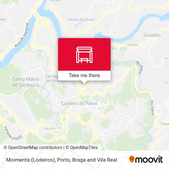 Moimenta (Lodeiros) map