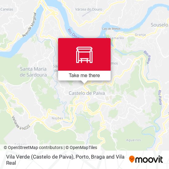 Vila Verde (Castelo de Paiva) mapa