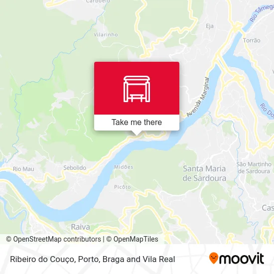 Ribeiro do Couço map
