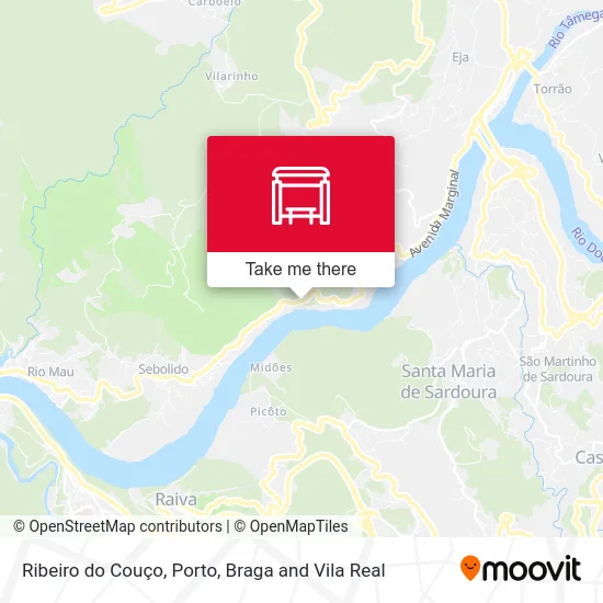 Ribeiro do Couço map