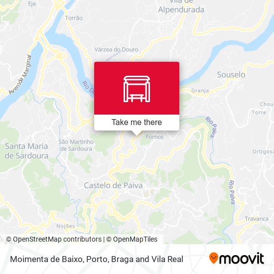 Moimenta de Baixo map