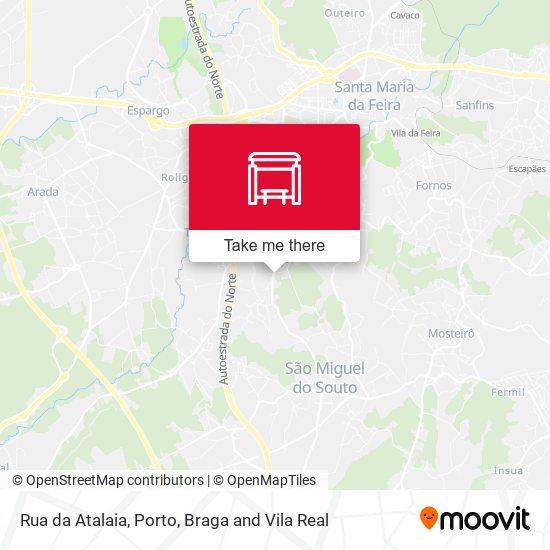 Rua da Atalaia mapa
