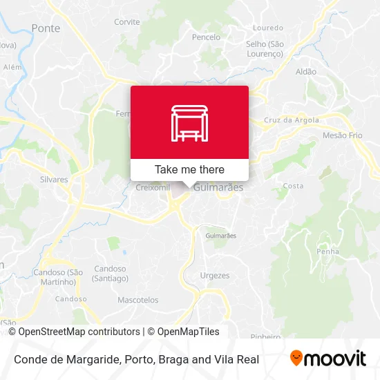 Conde de Margaride map