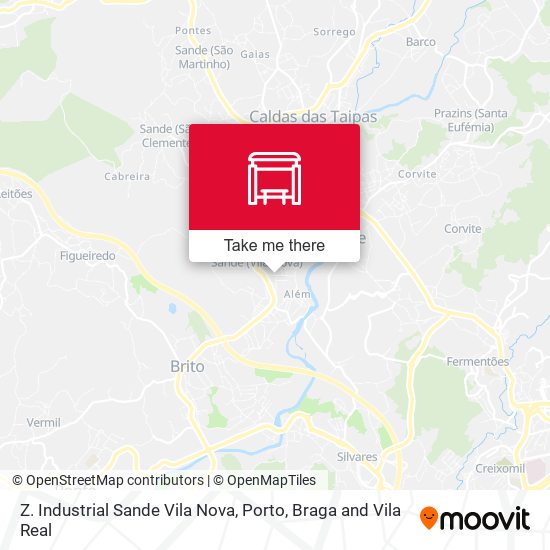Z. Industrial Sande Vila Nova mapa