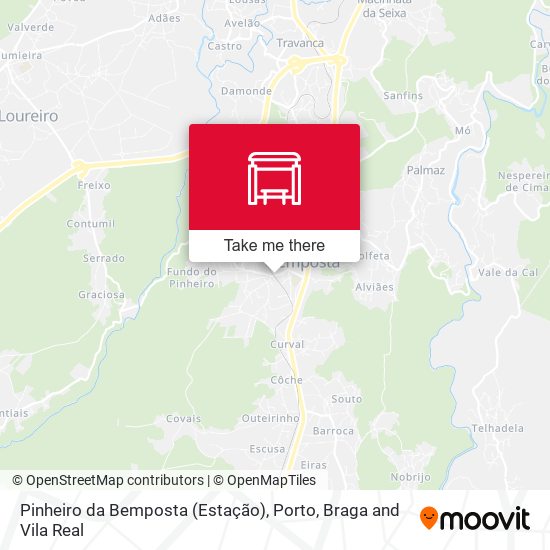 Pinheiro da Bemposta (Estação) mapa