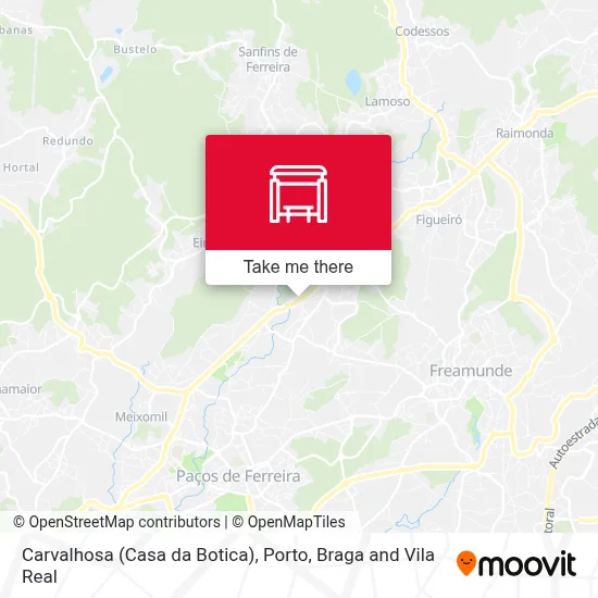 Carvalhosa (Casa da Botica) map