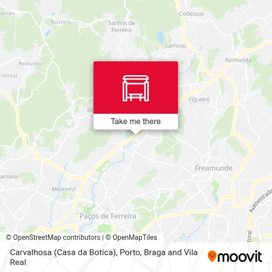 Carvalhosa (Casa da Botica) map