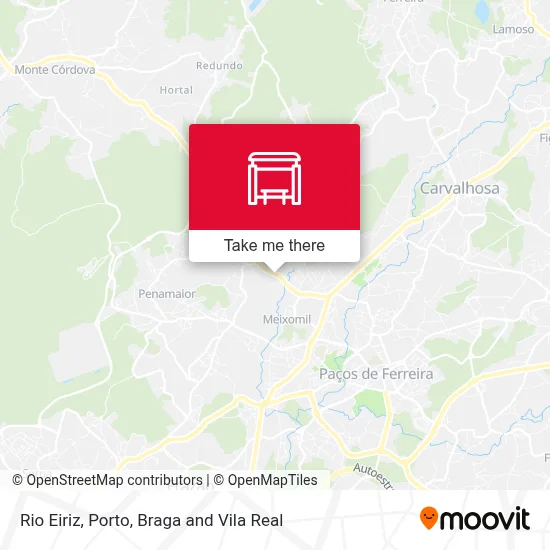 Rio Eiriz mapa