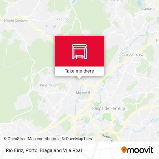 Rio Eiriz mapa