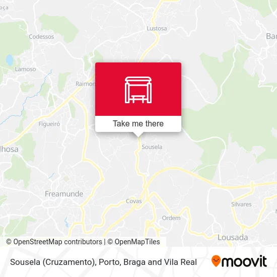 Sousela (Cruzamento) map