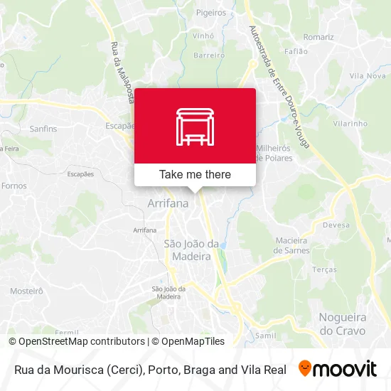 Rua da Mourisca (Cerci) map