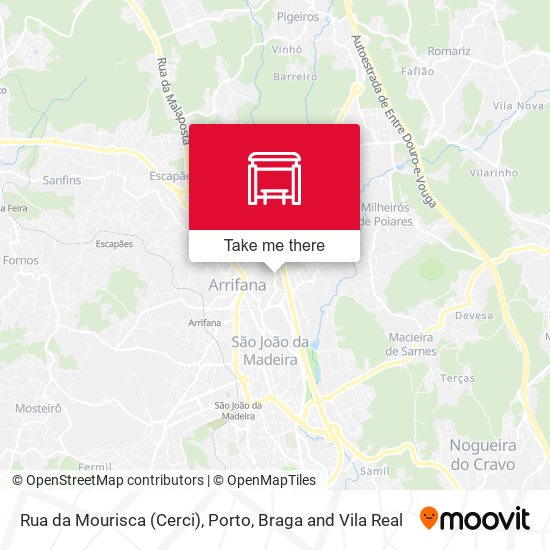 Rua da Mourisca (Cerci) mapa