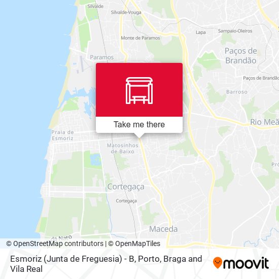 Esmoriz (Junta de Freguesia) - B map