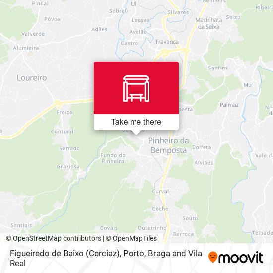 Figueiredo de Baixo (Cerciaz) map