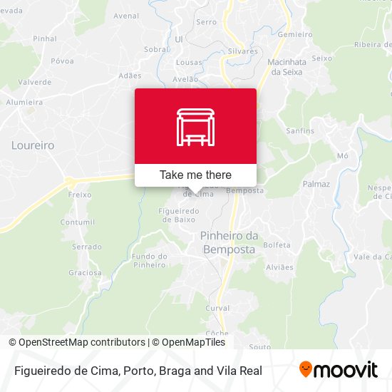Figueiredo de Cima mapa