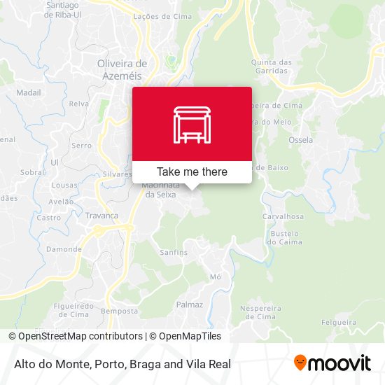 Alto do Monte mapa