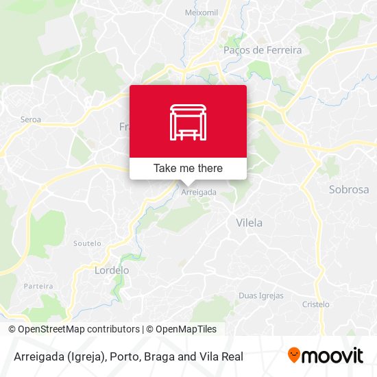 Arreigada (Igreja) mapa