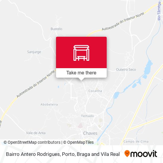Bairro Antero Rodrigues mapa