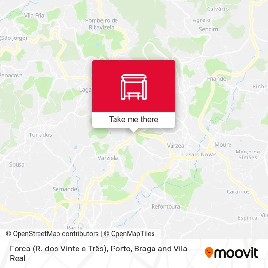 Forca (R. dos Vinte e Três) map