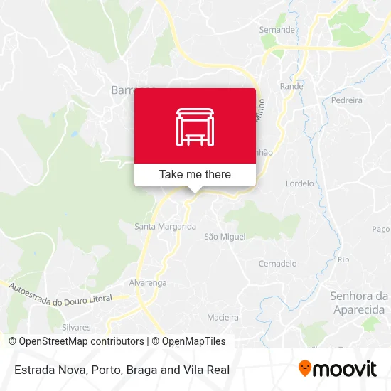 Estrada Nova map