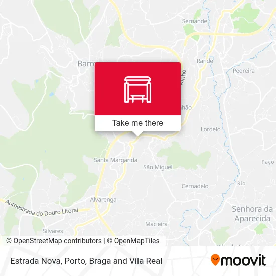 Estrada Nova map