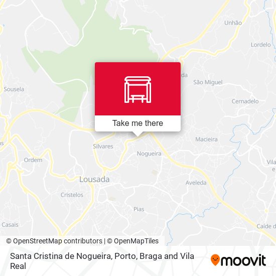 Santa Cristina de Nogueira mapa