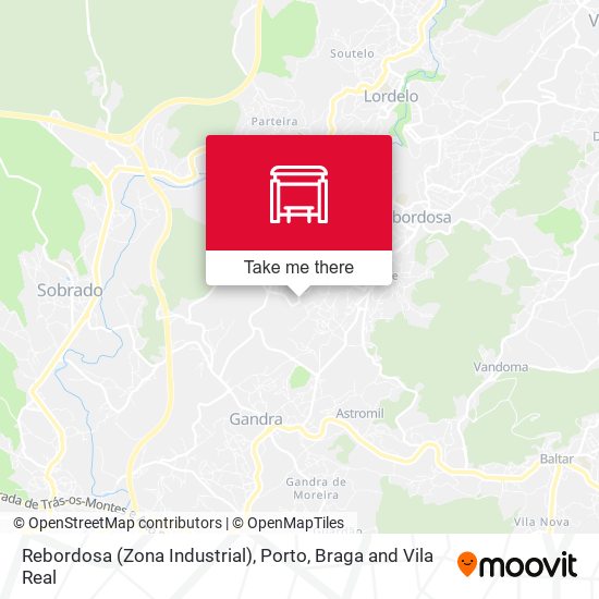 Rebordosa (Zona Industrial) mapa