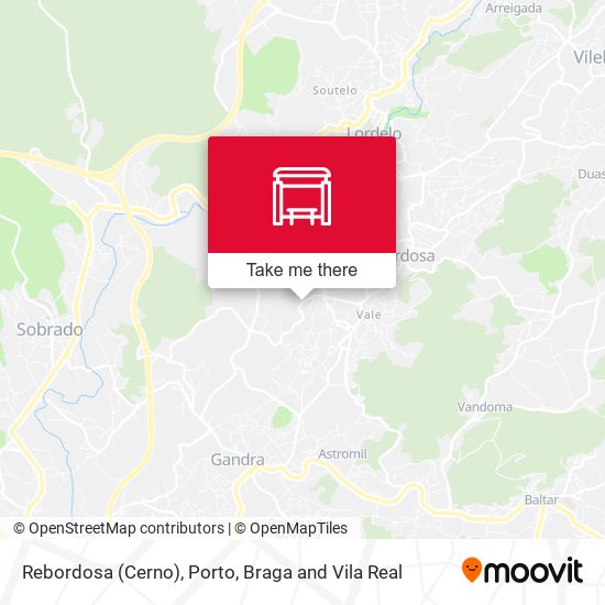Rebordosa (Cerno) mapa