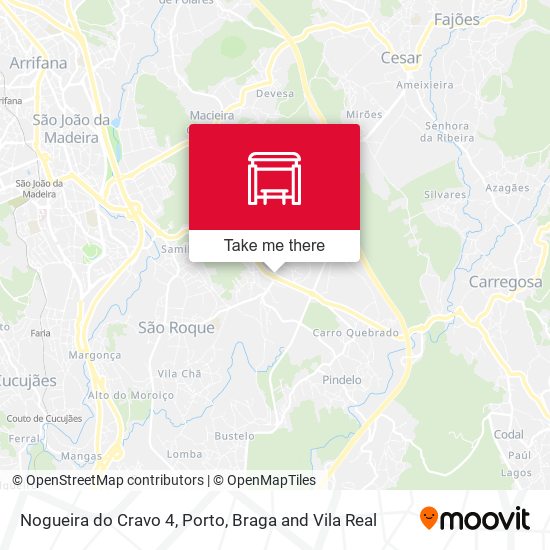 Nogueira do Cravo 4 mapa