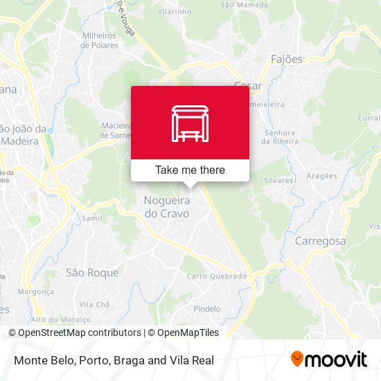 Monte Belo mapa