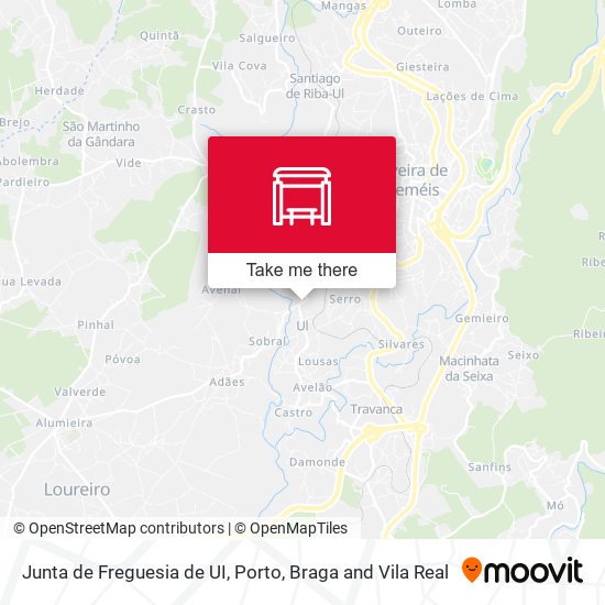 Junta de Freguesia de UI map