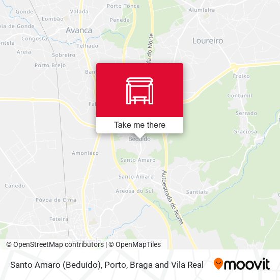 Santo Amaro (Beduído) map