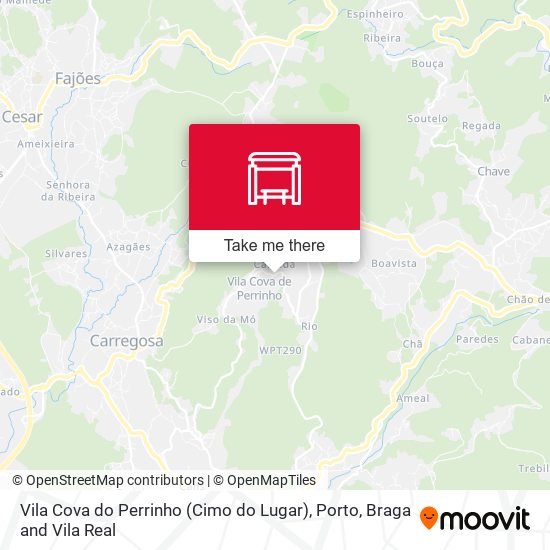 Vila Cova do Perrinho (Cimo do Lugar) map