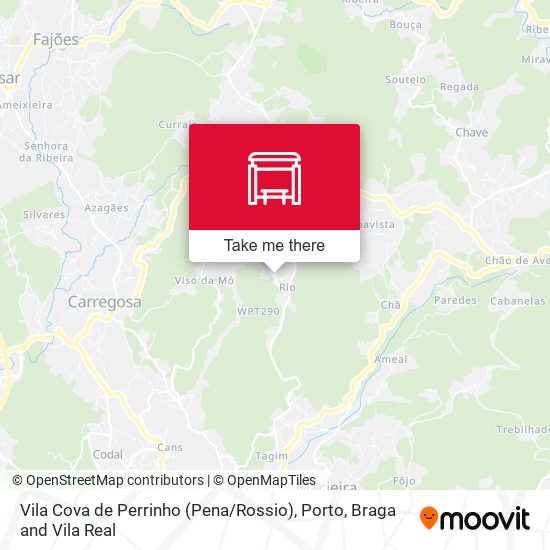 Vila Cova de Perrinho (Pena / Rossio) map