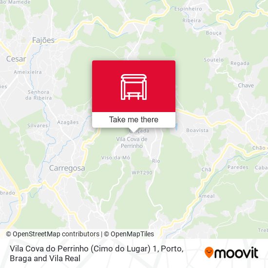 Vila Cova do Perrinho (Cimo do Lugar) 1 mapa