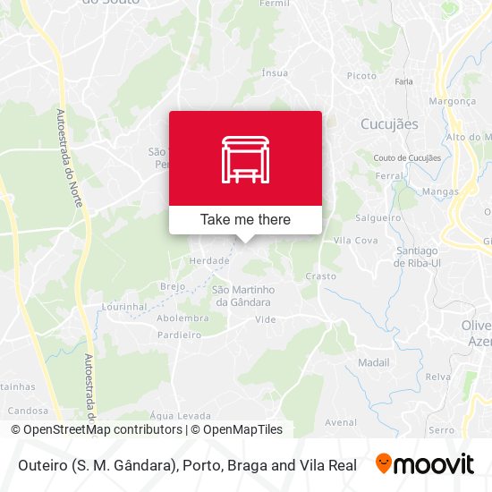 Outeiro (S. M. Gândara) mapa