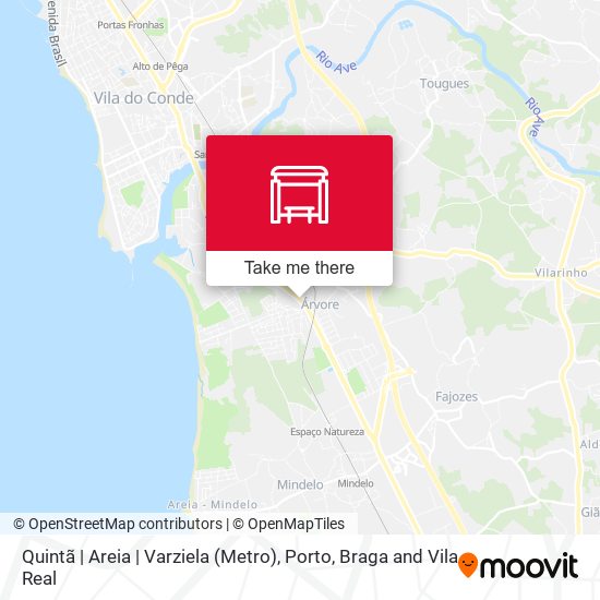 Quintã | Areia | Varziela (Metro) map