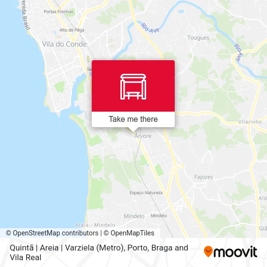 Quintã | Areia | Varziela (Metro) map