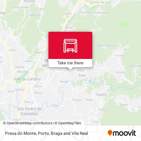 Presa do Monte map