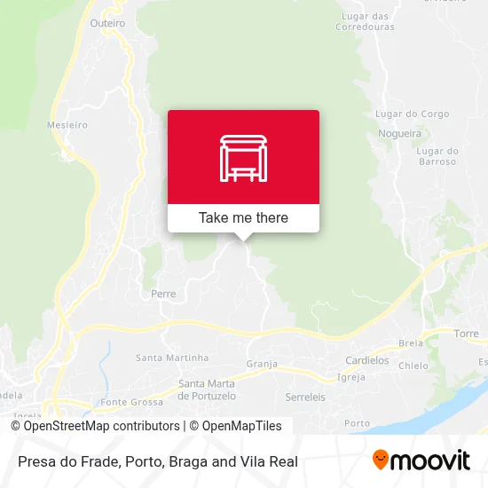 Presa do Frade map