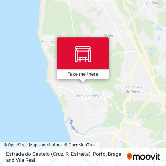 Estrada do Castelo (Cruz. R. Estreita) mapa