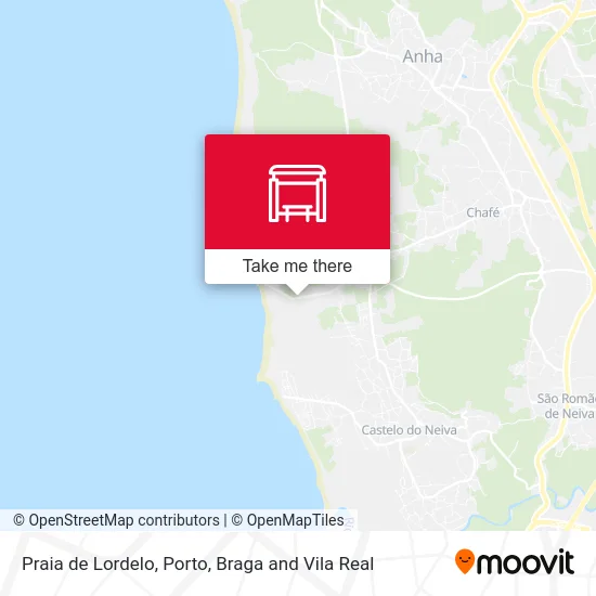 Praia de Lordelo map