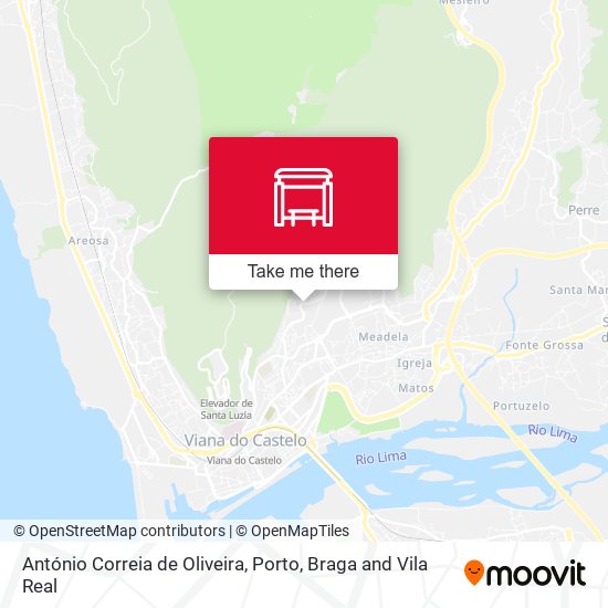 António Correia de Oliveira map